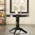 Wilma Black Round Pedestal Dining Table By Inspire Q Classic