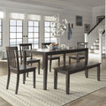Wilmington Ii 60 Inch Rectangular Antique Black Dining Set By Inspire Q Classic