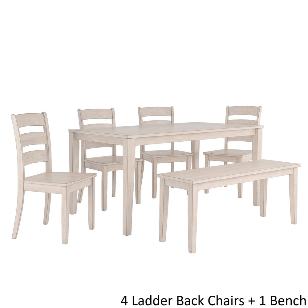 Wilmington Ii 60 Inch Rectangular Antique White Dining Set By Inspire Q Classic