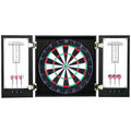 Winchester Dartboard Cabinet With Sisal Fiber For Steel Tip Darts Black Finish