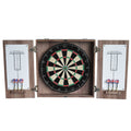 Winchester Dartboard Cabinet With Sisal Fiber For Steel Tip Darts Driftwood Finish