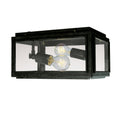 Windee 2 Light Edison Flush Mount With Bulbs