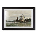 Windmill At Zaandam 1871 Claude Monet Custom Framed Print