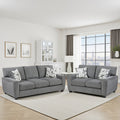 Windsor Chenille 2 Piece Living Room Sofa Set With Nailhead Trim