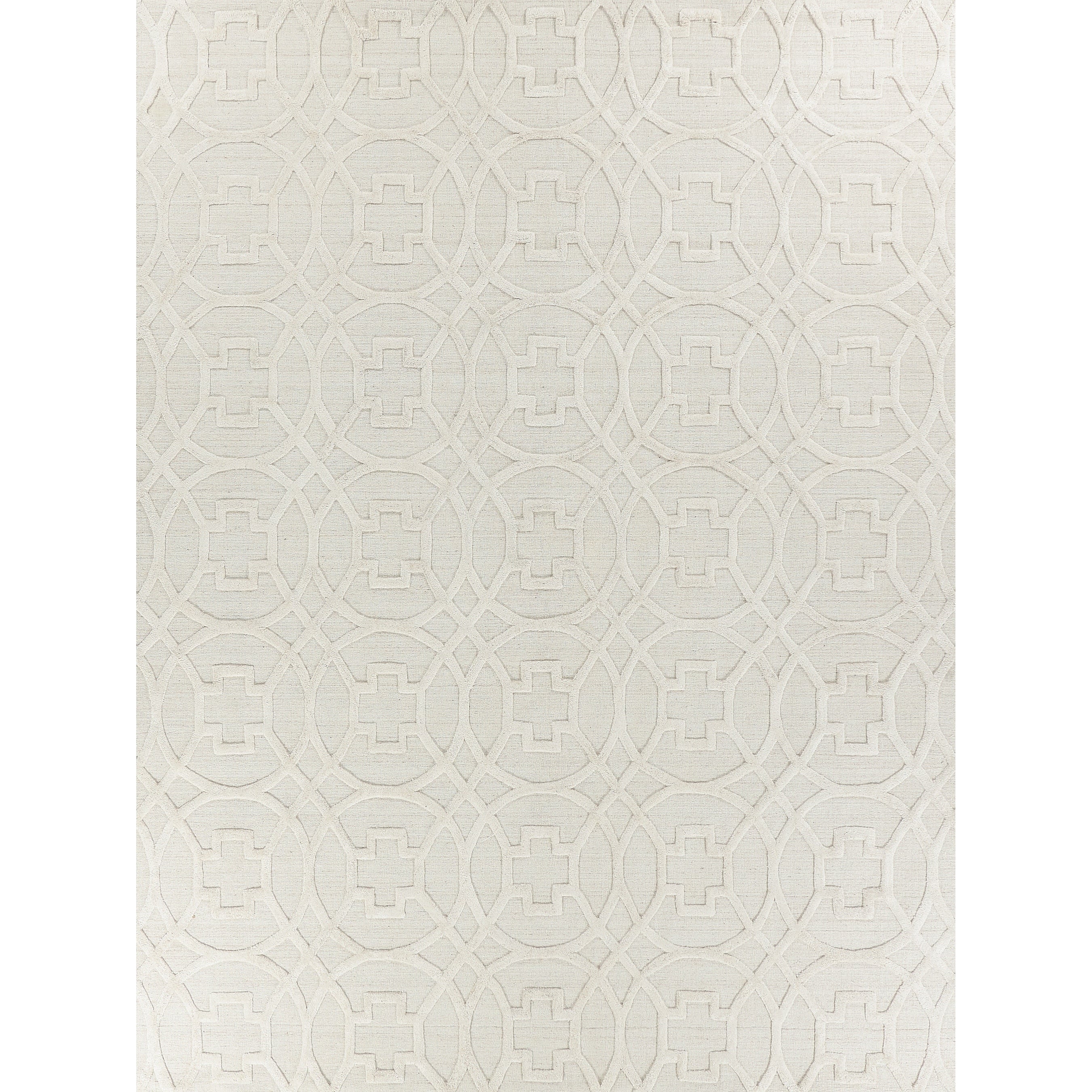 Windsor Handloomed Wool Bamboo Silk Beige Area Rug
