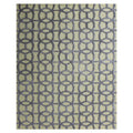 Windsor Handloomed Wool Bamboo Silk Blue Beige Area Rug