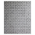 Windsor Handloomed Wool Bamboo Silk Silver Area Rug 8 X 10
