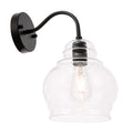 Ivy Terrace Windston 1 Light Clear Bubbled Glass Wall Sconce