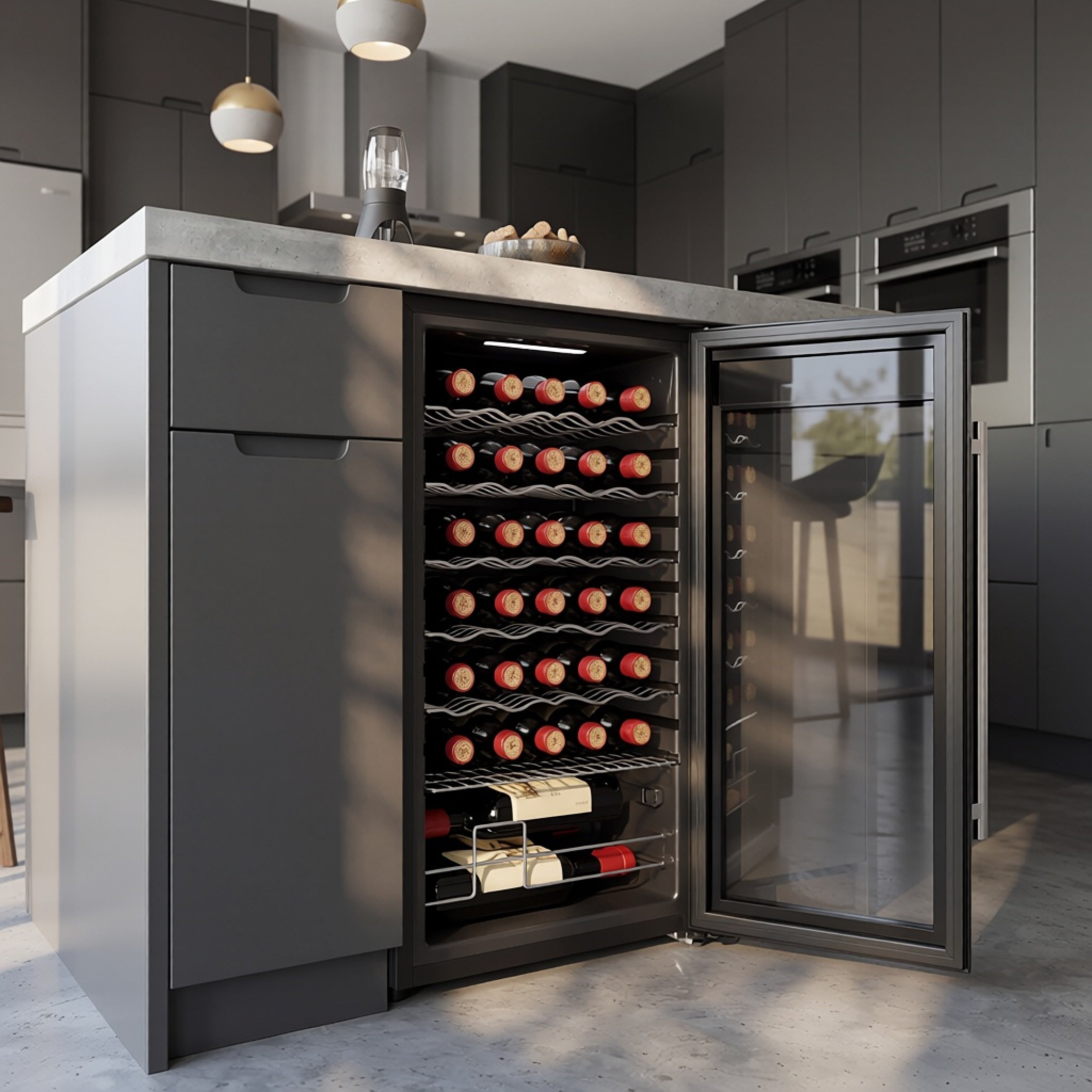 Wine Bar Cabinet With Mini Fridge Space 34 Bottle Wine Cooler 39 Coffee Bar Cabinet Freestanding Buffet Sideboard