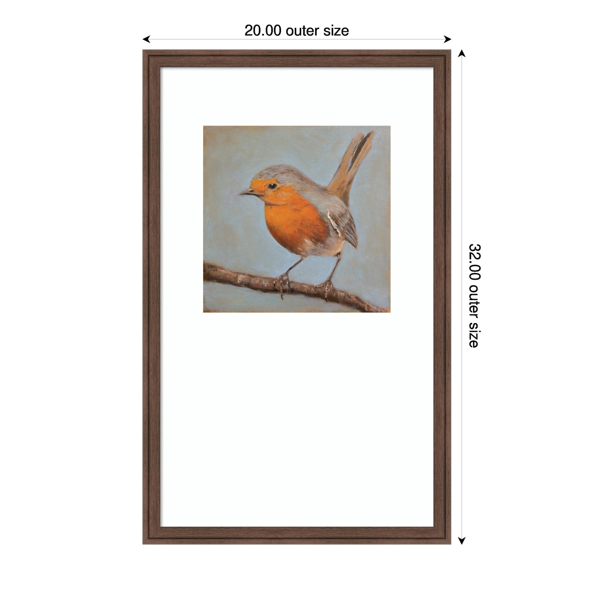 Winged Beauty By Claire Lerner Wood Framed Wall Art Print