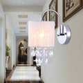 Winnona 1 Light Wall Lamp 9 Inch Chrome And Crystal