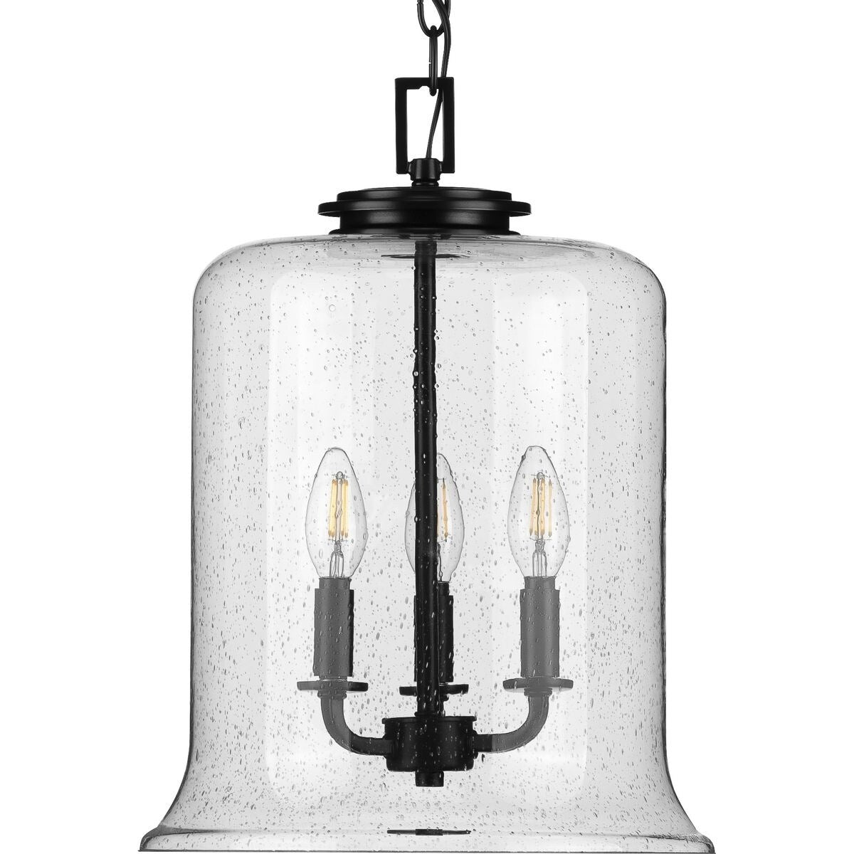 Winslett Collection Black Three Light Pendant 20.5 X 16 X 16