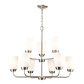 Winslow 19 Inch Wide 3 Light Chandelier In Brushed Nickel
