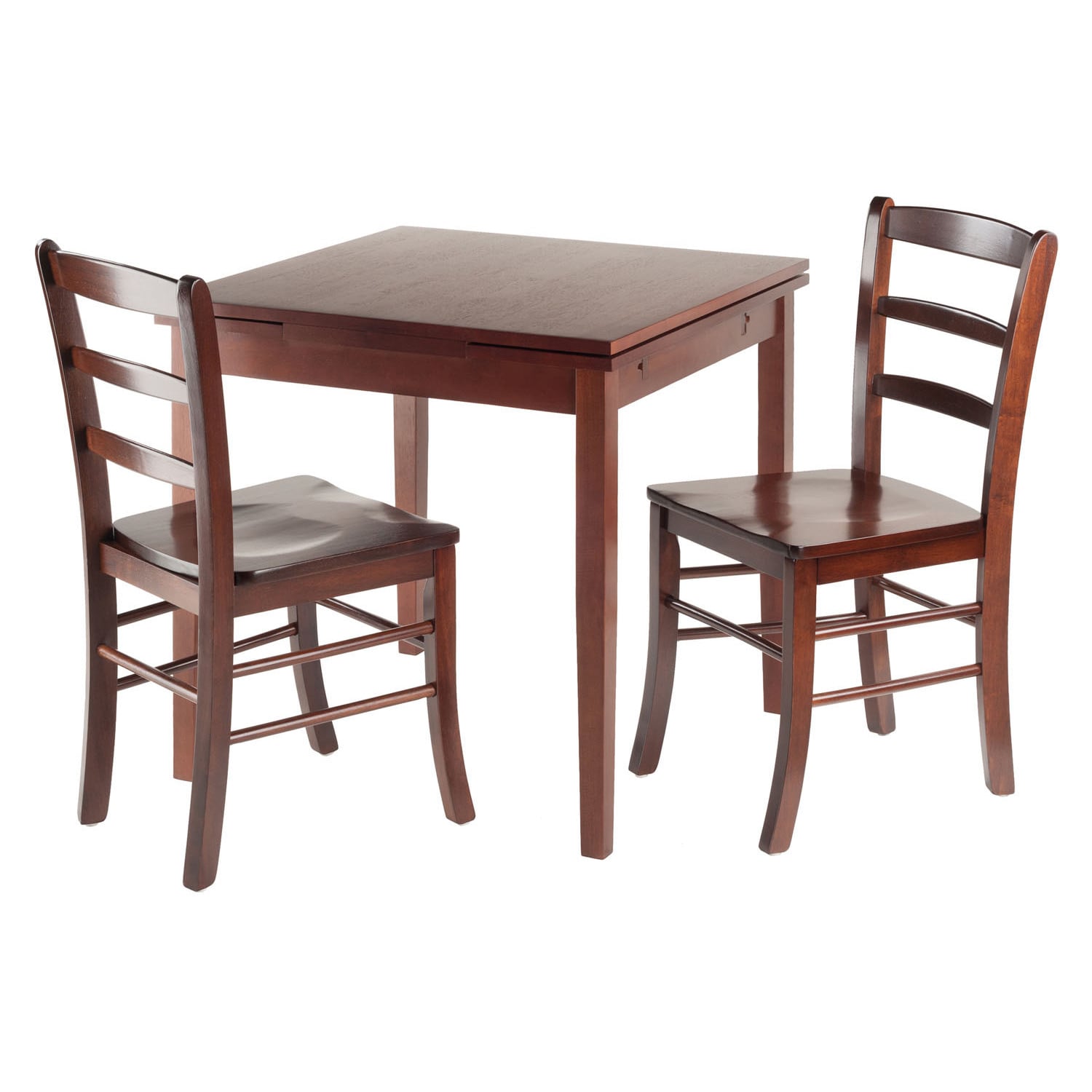 Pulman 3 Pc Set Extension Table 2 Ladder Back Chairs