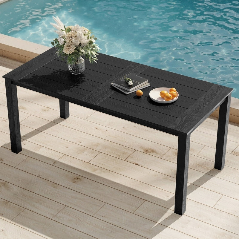 Winsoon All Weather Hips 67 Inch Outdoor Dining Table