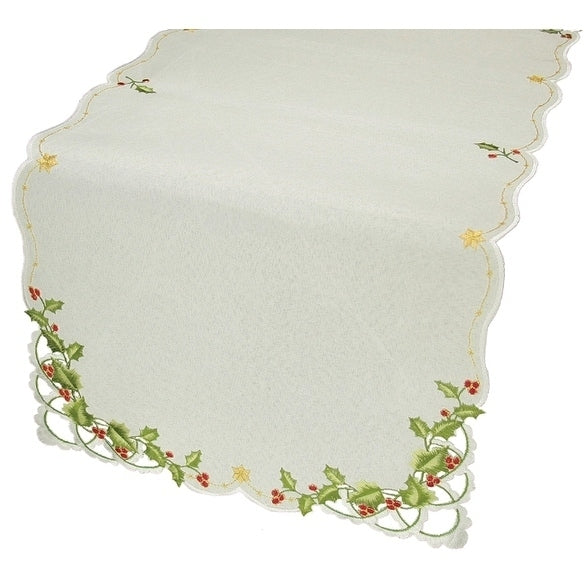 Winter Berry Collection Christmas Table Runner 15 By 54 Inch