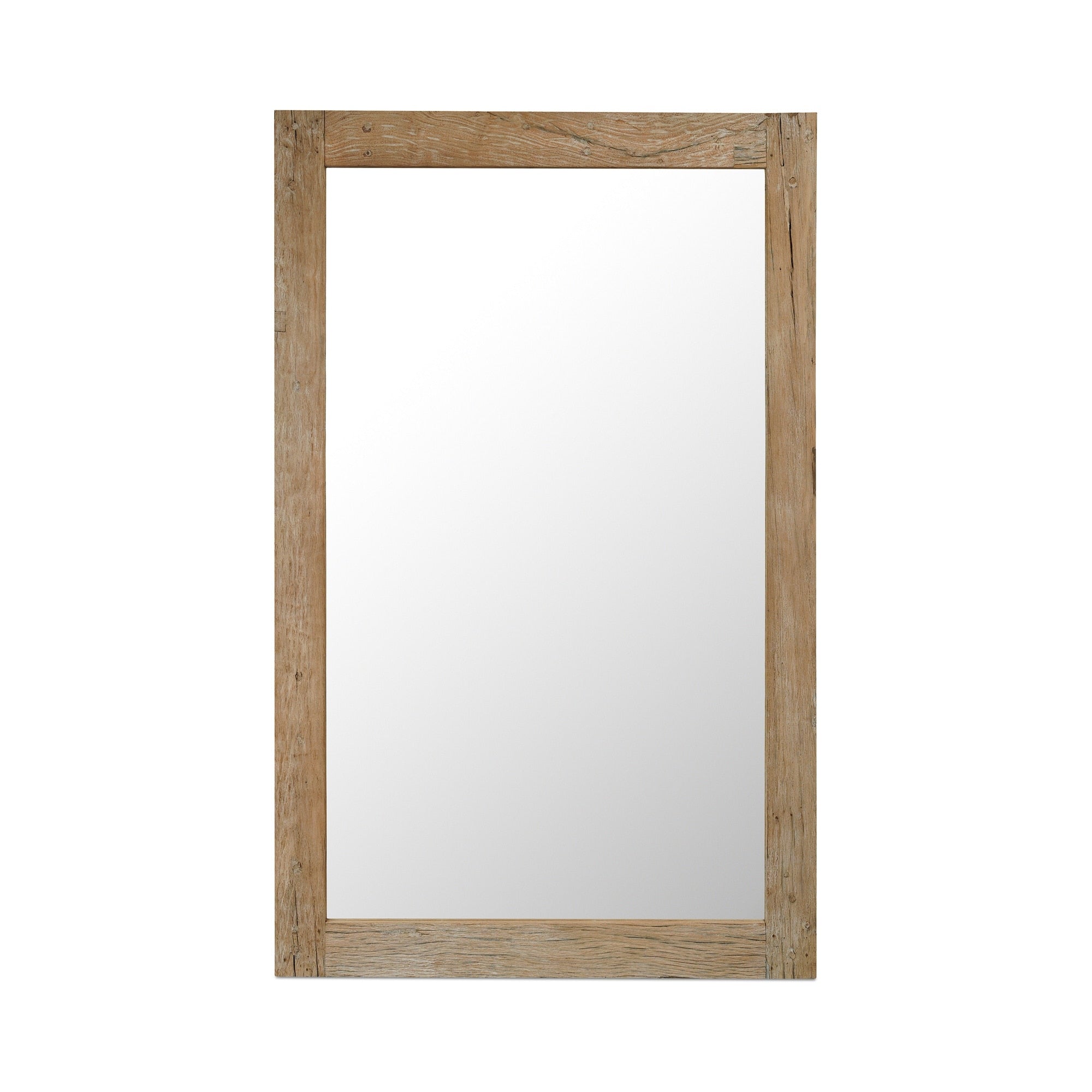 Winter Floor Mirror Mixed Reclaimed Wood Frame Traditional Profile Natural Variation And Character Natural