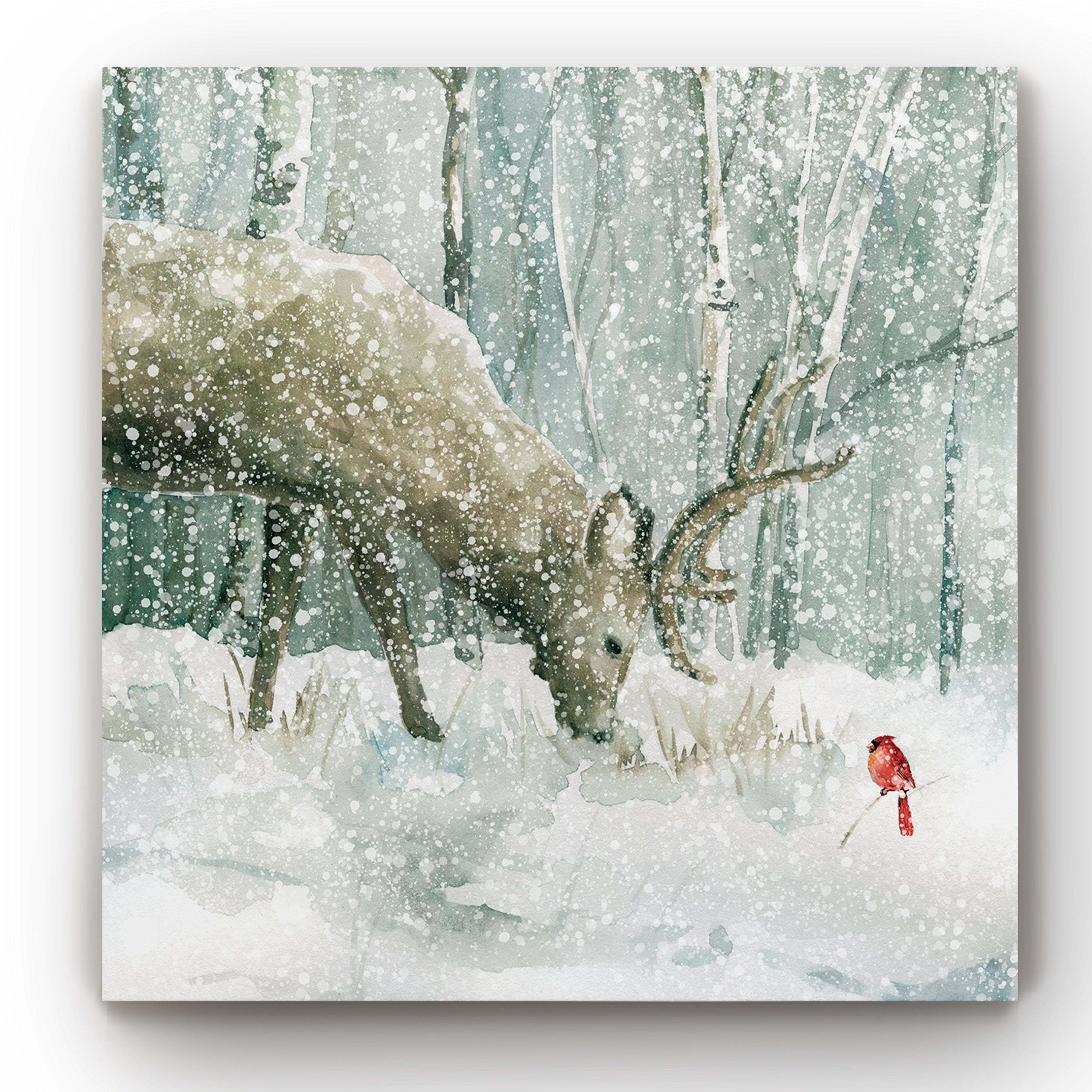 Winter Forest Friends Gallery Wrapped Canvas