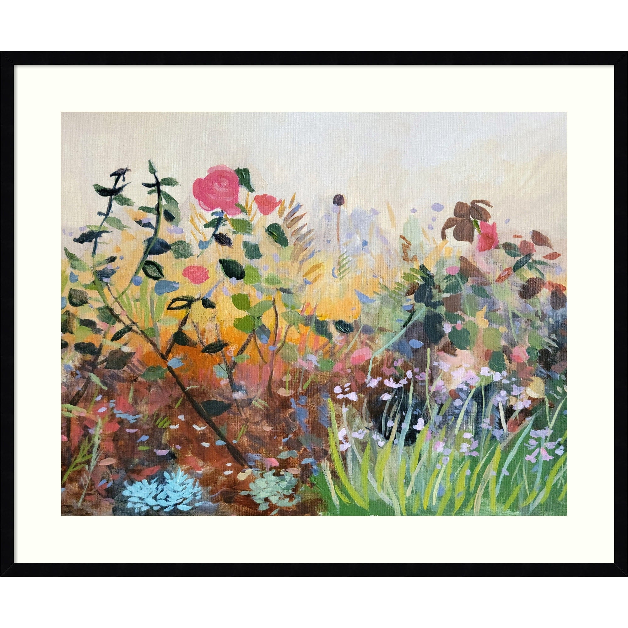 Winter Glow By Claire Whitehead Wood Framed Wall Art Print Svelte Noir Black