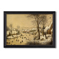 Winter Landscape With 1565 Pieter Bruegel The Elder Custom Framed Canvas