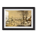 Winter Landscape With 1565 Pieter Bruegel The Elder Custom Framed Print