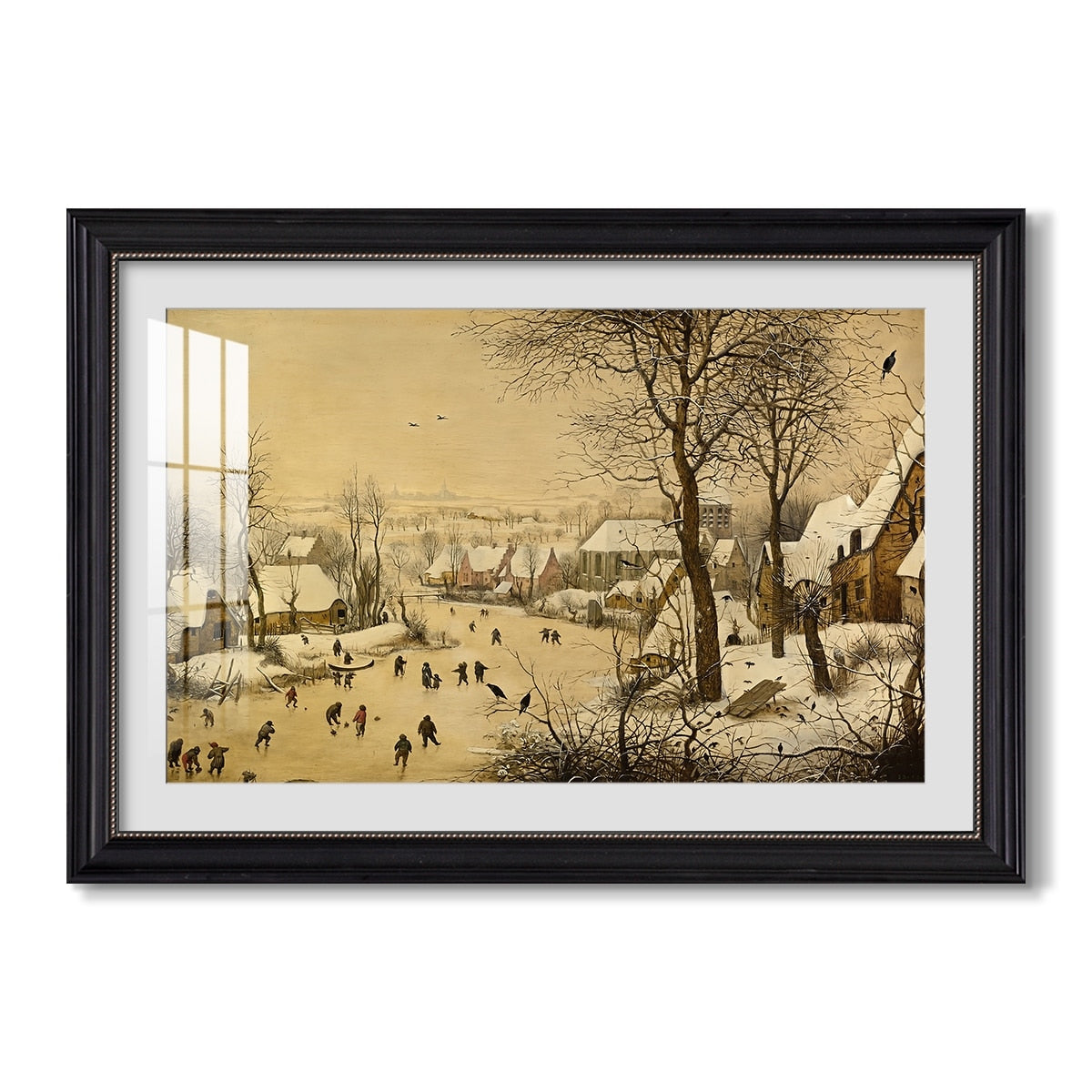 Winter Landscape With 1565 Pieter Bruegel The Elder Custom Framed Print