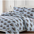 Winter Outing 170 Gsm Cotton Flannel Printed Oversized Duvet Set