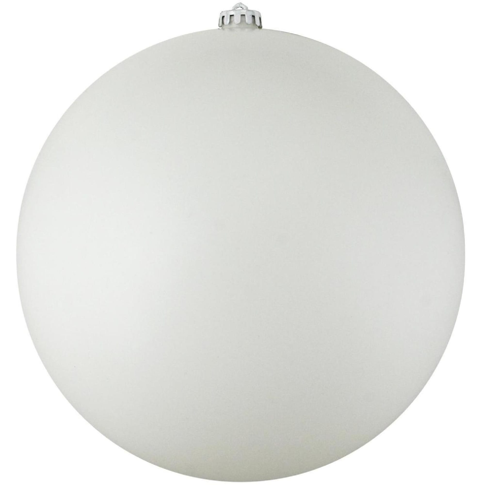 Winter White Shatterproof Matte Christmas Ball Ornament 8 200Mm