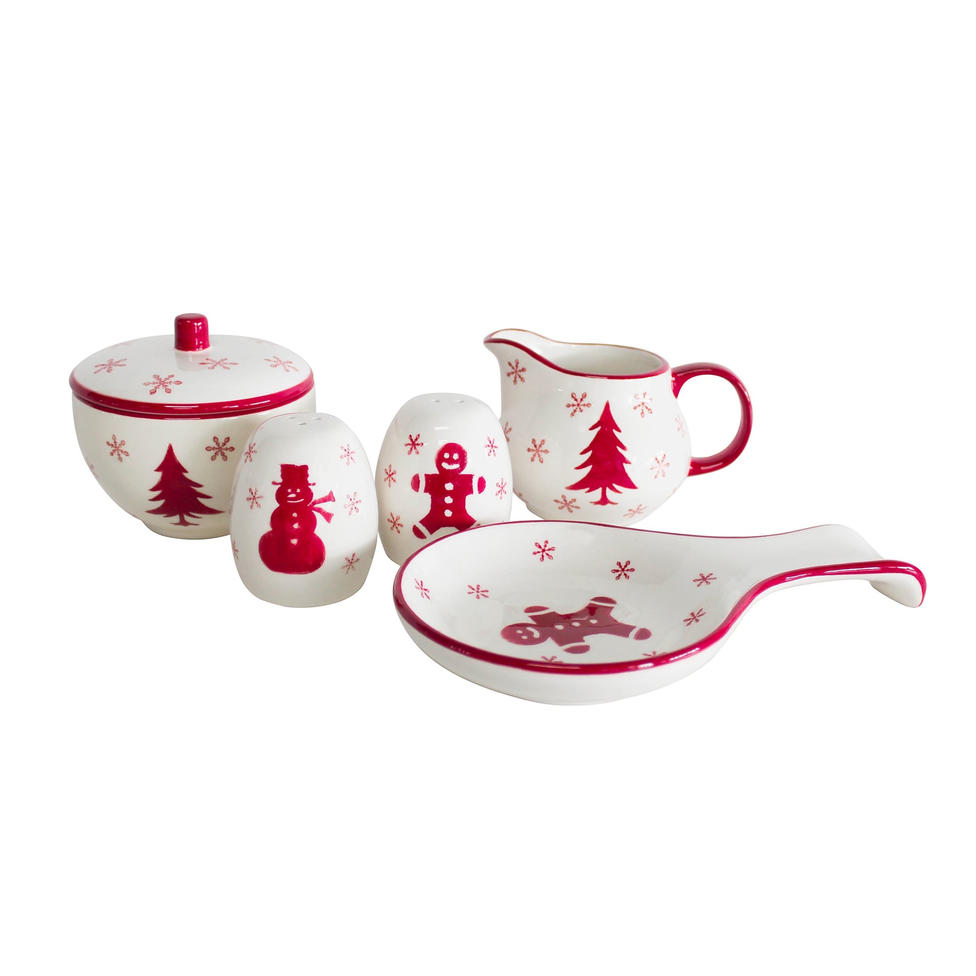 Euro Ceramica Winterfest 5 Piece Accessory Set