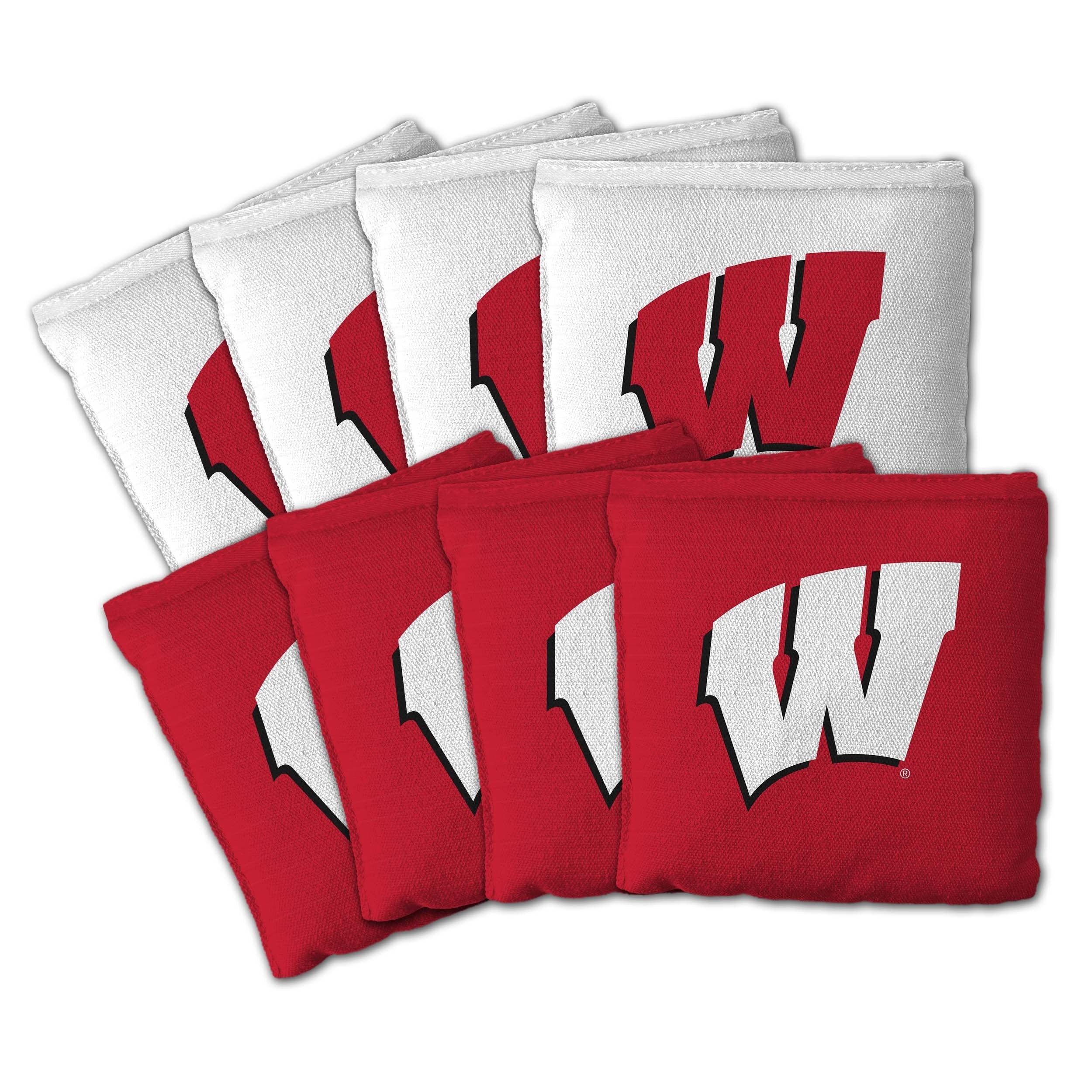 Wisconsin Badgers Ncaa Dual Sided Pro Stop Slide Cornhole Bags
