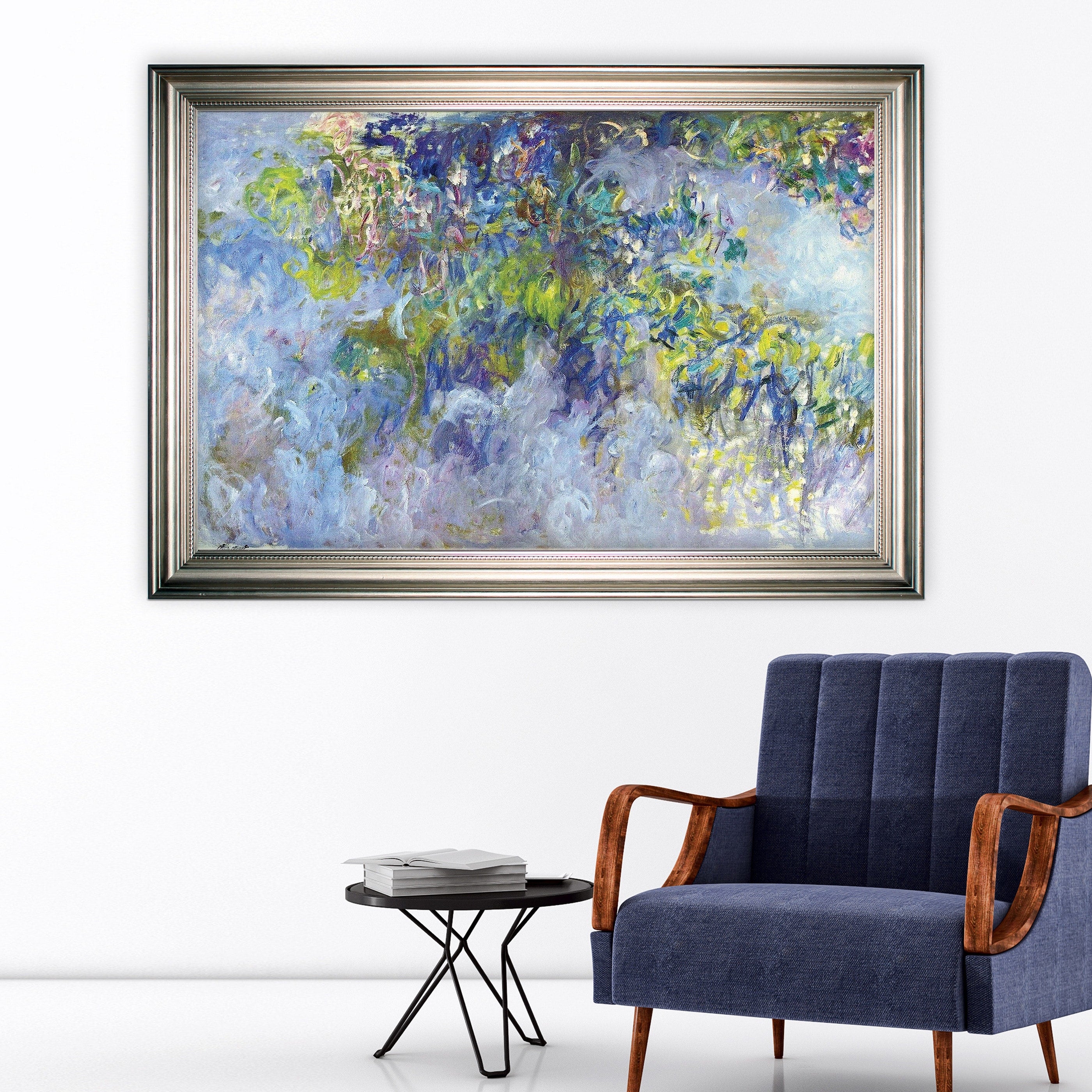 Wisteria Claude Monet Silver Frame