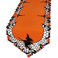 Witch Embroidered Cutwork Halloween Table Runner 15 By 54 Inch