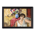 Woman Seated In An Armchair C 1920 Henri Matisse Custom Framed Canvas