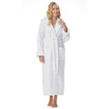 Womens Cotton Hooded Full Length Turkish Bathrobe