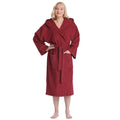 Womens Turkish Cotton Hooded Bathrobe