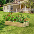 Wood 3.8Ft X 2Ft Raised Garden Bed