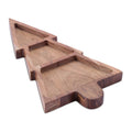 Wood Christmas Tree Divided Serving Tray 15 L