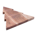 Wood Christmas Tree Divided Serving Tray 16 L