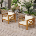 Wood Club Chairs Upholstered Arm Chair Reading Chair With Cushions Coffee Chair Padded Chair Reception Chair Set Of 4