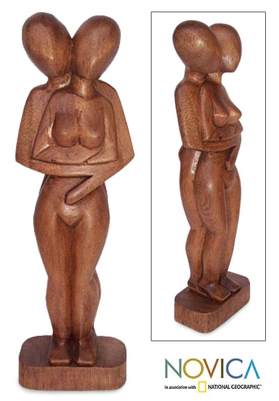 Wood Dont Let Go Sculpture Handmade In Indonesia