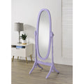 Wood Floor Cheval Mirror Oval Glass Mirror With Wood Frame And Stand