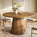 Wood Kitchen Table Round Dining Table Living Room Bistro Dinner Accent Table