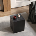 Wood Look Square Column Mgo End Table