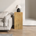 Wood Look Square Column Mgo End Table