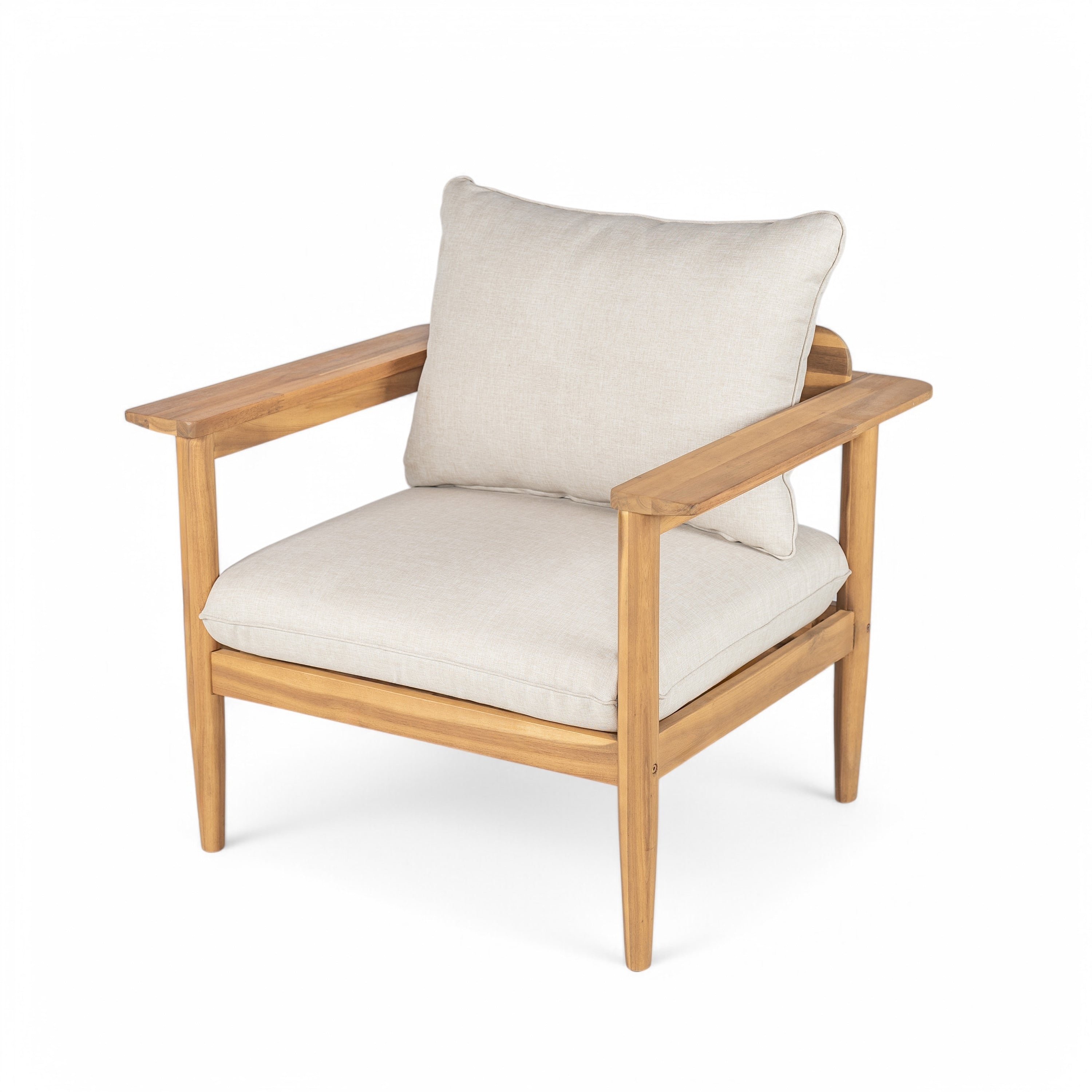 Wood Lounge Chair Leisure Chair Sofa Chair With Cushions Padded Chair Office Chair Reception Chair Side Chair