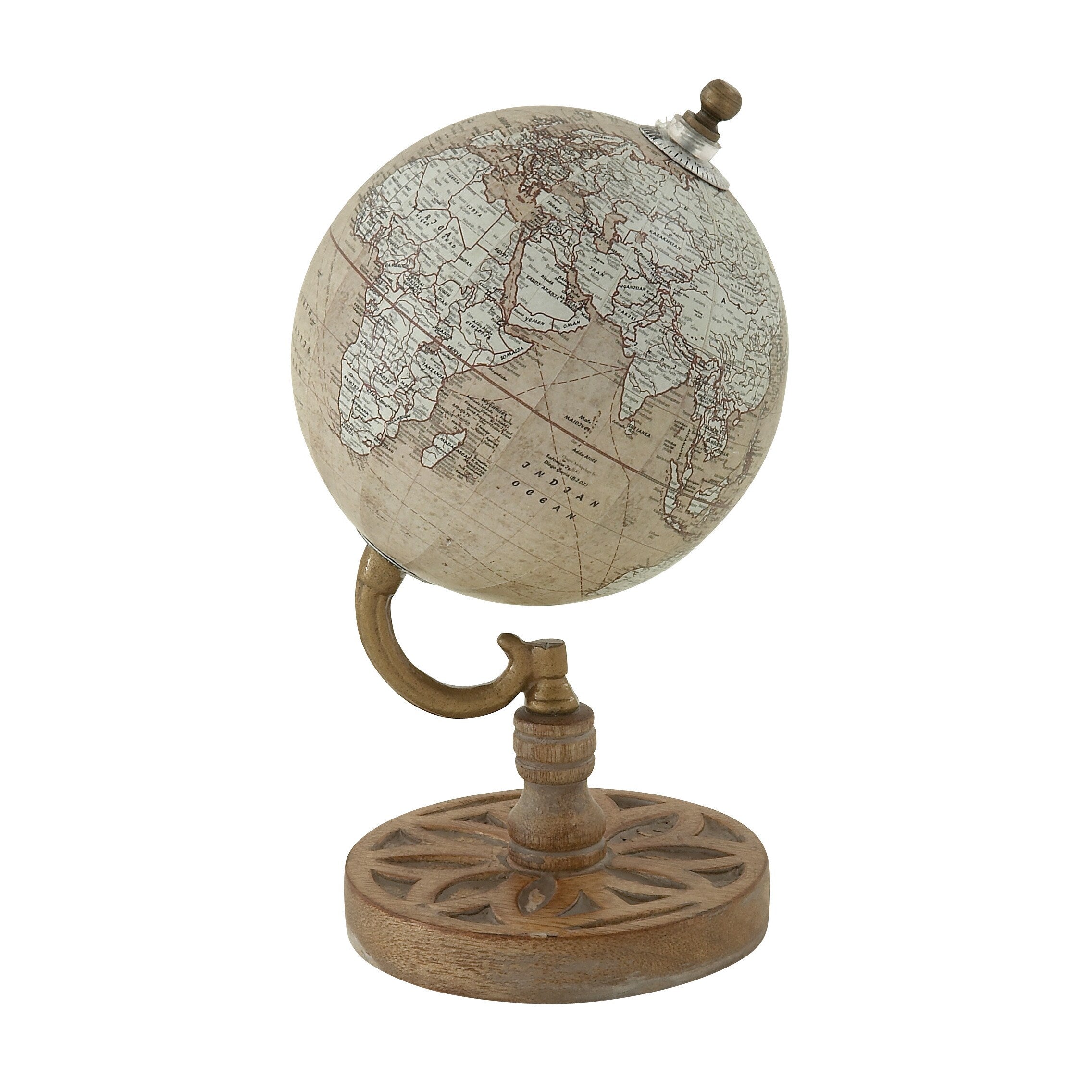 Wood Metal Pvc Globe
