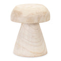 Wood Mushroom Stool 12.5 H