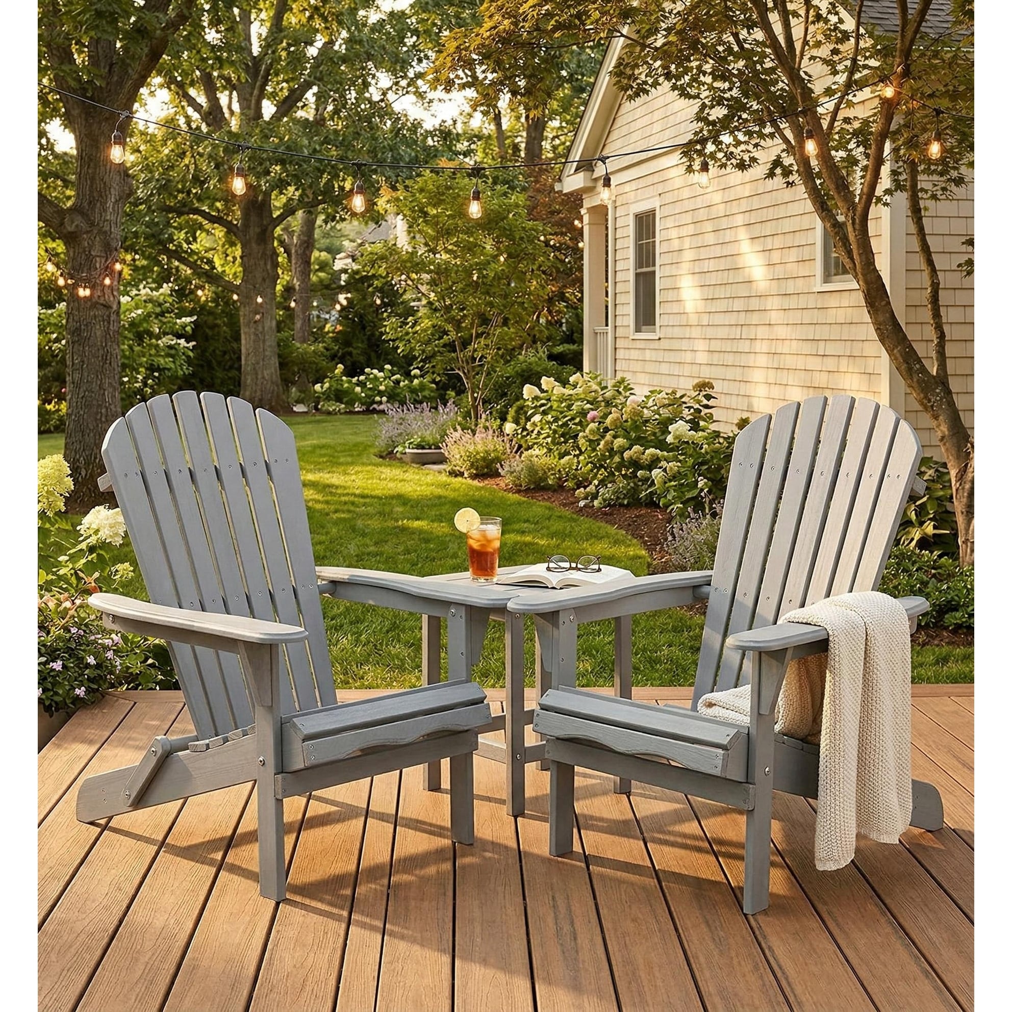 Wood Outdoor Folding Chair With Armrests Adirondack Chair Coffee Chair Leisure Chair Reading Chair Accent Chair