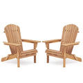 Wood Outdoor Folding Chair With Armrests Light Brown Adirondack Chair Coffee Chair Leisure Chair Reading Chair Accent Chair