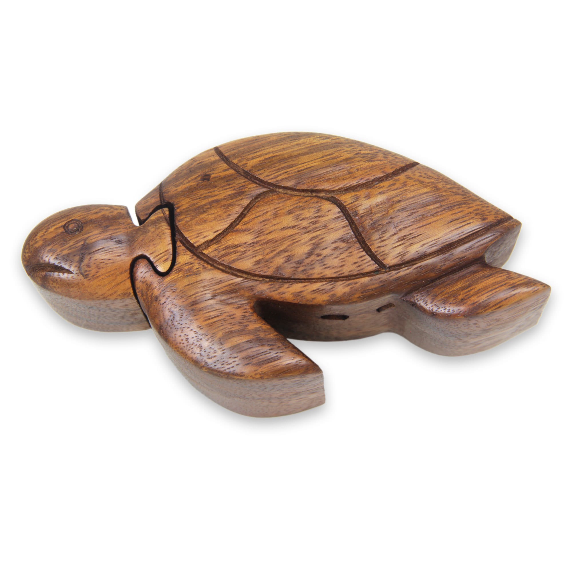 Wood Puzzle Box Turtle Wisdom Indonesia